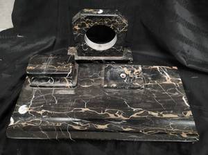 Two Piece Marble Desktop Office Decor