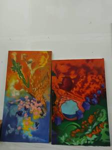 Two Large Canvas Paintings