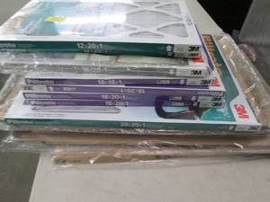 lot 53 image: 12 different size furnace filters...