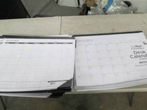 lot 67 image: 24 desk calendars
