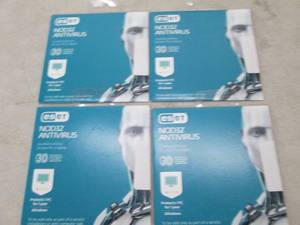 lot 80 image: 4 new eset nod32 antivirus...