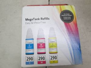lot 91 image: box of canon mega tank refills for ...