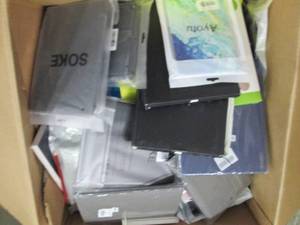 lot 97 image: box of various tablet protectors...