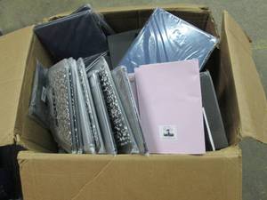 lot 98 image: box of various tablet cases...