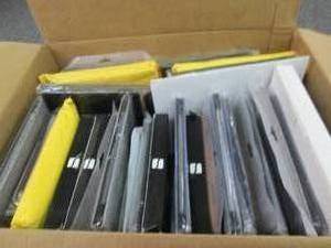 lot 99 image: box of various tablet cases...