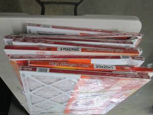 lot 105 image: 9 20x20x1 dupont furnace filters...