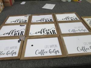 lot 125 image: 10  wall signs...
