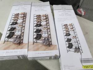 lot 126 image: huntiington home 10 tier shoe tower...