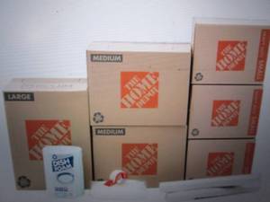 lot 140 image: 6-Box Dining Room Moving Box Kit...
