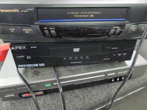 lot 160 image: 2 vhs players and a dvd player all ...