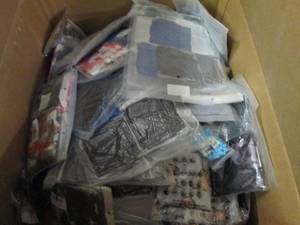 lot 167 image: box of masks and neck gaiters...