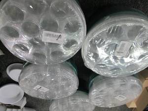 lot 171 image: box of seed starting kits and pots...