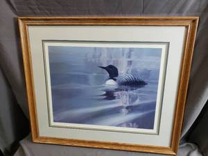 Loon Print in Frame