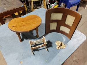 Decorative Stool and Picture Frame