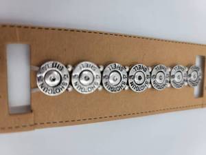 lot 3 image: Burnished Silver Shotgun Bracelet