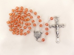 lot 40 image: Antique .925 Sterling Silver Rose Beaded Rosary