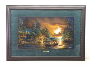 lot 85 image: Signed and Numbered Terry Redlin Evening Rendezvous wCOA