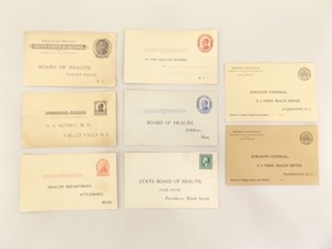 lot 94 image: Lot of Antique Pre-Stamped Health Related Reminder etc. Postcards