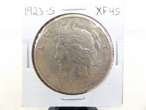 lot 132 image: 1923-S US Silver Peace Dollar