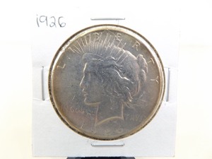 lot 136 image: 1926-P US Silver Peace Dollar