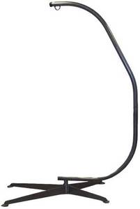 lot 117 image: Hammaka Suelo Stand - Hanging Chair Stand In Black, 10305-KP. Stand Only - Hanging Chair not included.