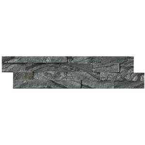 lot 203 image: Pallet of 35 Cases (210 pcs) Glacial Black Ledger Panel 6 in. x 24 in. Natural Marble Wall Tile (6 sq. ft.  case) - Some Broken Pieces (maybe 90% of pallet is in good condition).