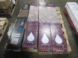 lot 210 image: WHOLESALE MIXED PALLET OF MISCELLANEOUS VINYL FLOORING