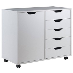 lot 211 image: Winsome Halifax 5 Drawer 1 Side Cabinet - Open Carton.
