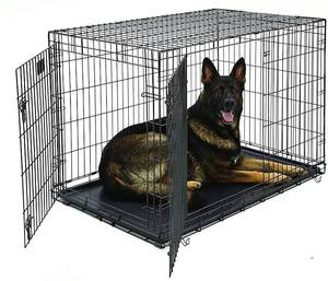 lot 220 image: Midwest Homes Double Door Life Stages Pet Crate, 1648DDU - Damage to Base and Cage. For partsrestore.