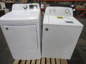 lot 236 image: WHOLESALE MIXED PALLET OF MISCELLANEOUS WASHER AND DRYER WITH ISSUES (FOR PARTSRESTORE)