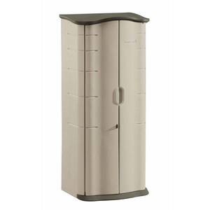 lot 152 image: Rubbermaid 2 ft. x 2 ft. Vertical Storage Shed, FG3749010LVSS. Carton Damage - Unclaimed Freight.