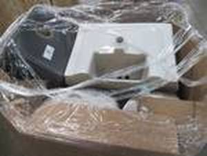 lot 261 image: WHOLESALE MIXED PALLET OF MISCELLANEOUS BATH AND KITCHEN SINK BASINS