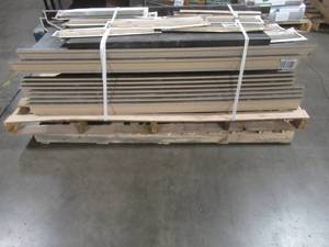 lot 143 image: WHOLESALE MIXED PALLET OF MISCELLANEOUS HAMPTON BAY COUNTER TOPS AND SPLASH GUARD CAPS