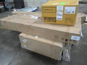 lot 156 image: WHOLESALE MIXED PALLET OF MISCELLANEOUS FURNITURE (INCOMPLETE MOST MISSING ADDITIONAL BOX(ES))