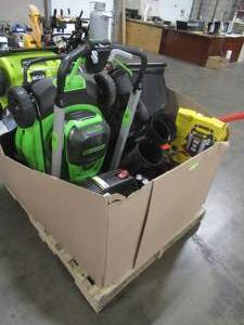 lot 269 image: WHOLESALE MIXED PALLET OF MISCELLANEOUS LAWSN MOWERS, TOOLS AND MORE