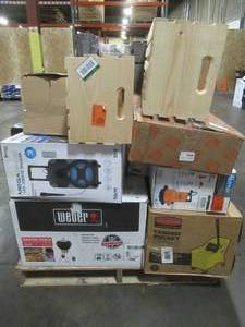 lot 274 image: WHOLESALE MIXED PALLET OF MISCELLANEOUS GRILLS, HOME GOODS AND MORE