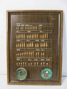lot 7 image: Vintage FEDERAL Ammunition Bullet Board Advertising Display Sign