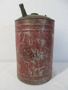 lot 15 image: Antique Gasoline Can