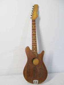 lot 30 image: Small Size Old Vintage Wooden Electric Guitar Body