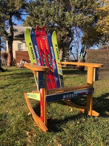 lot 42 image: Snow Ski Adirondack Rocker