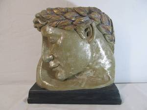 lot 133 image: Large DAVID Head Sculpture