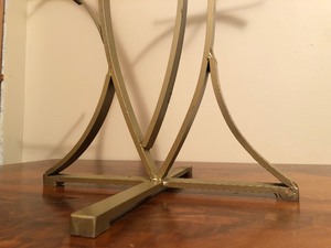 Vintage Sculptural Welded Steel Planter Stand