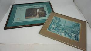 Two Framed & Matted Pictures