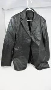 Black Graft Berrow Leather Jacket-Size M