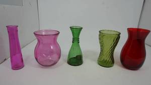 Five Flower Vases