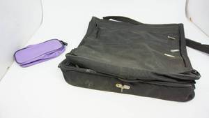 Black ROME Backpack-Light Lavender Zippered Cell Phone Or Money Holder