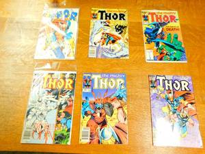 Six Thor Comic Books