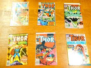 Six Thor Comic Books