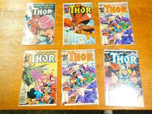 Six Thor Comic Books