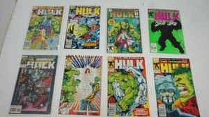 Eight Marvel Comic Books--The Incredible Hulk